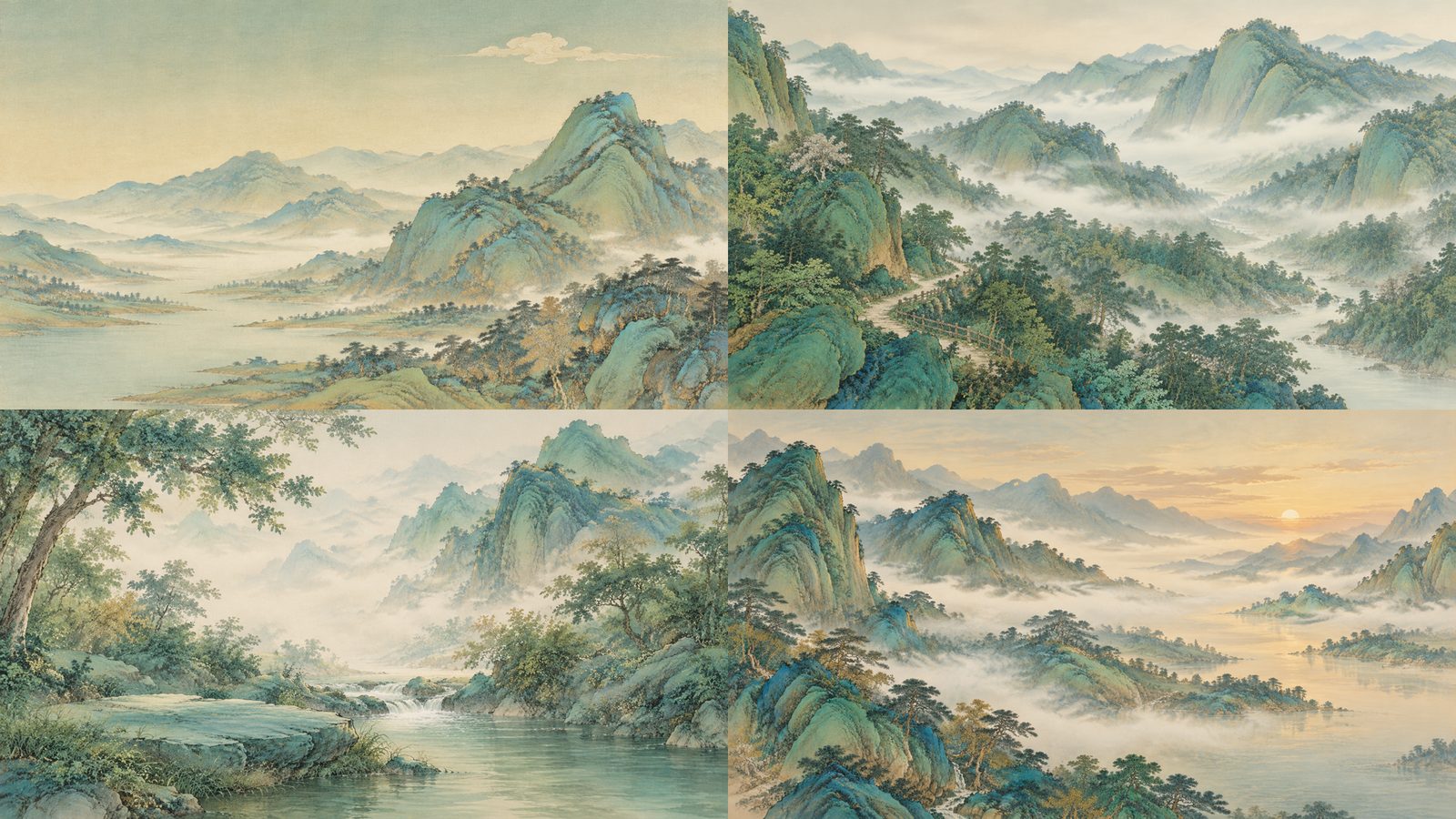 青绿工笔全套