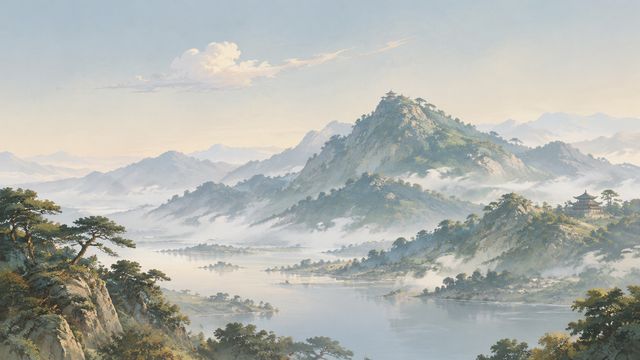 图1-敬亭山远景