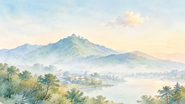 图1-敬亭山远景