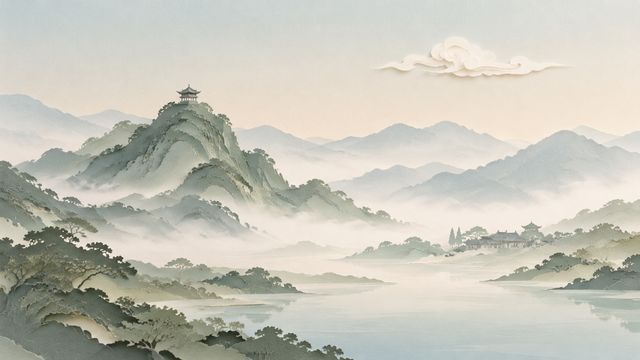 图1-敬亭山远景