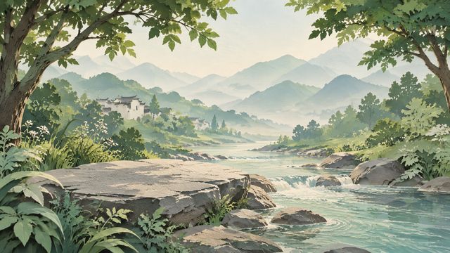 图3-溪边磨杵