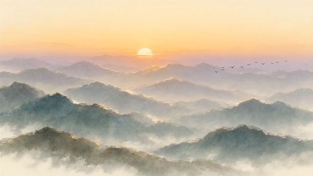 S3 黄昏远山