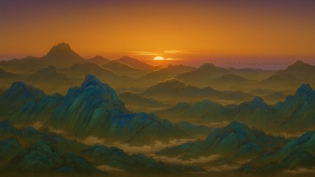 S3 黄昏远山