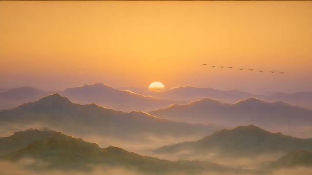 S3 黄昏远山