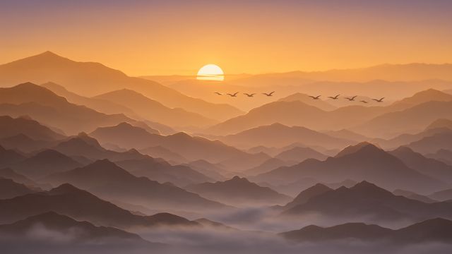 S3 黄昏远山