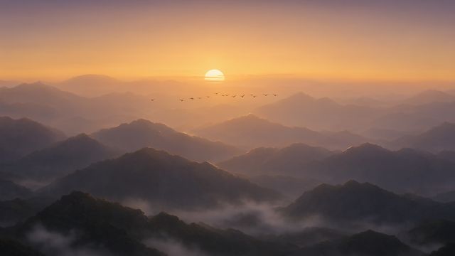 S3 黄昏远山
