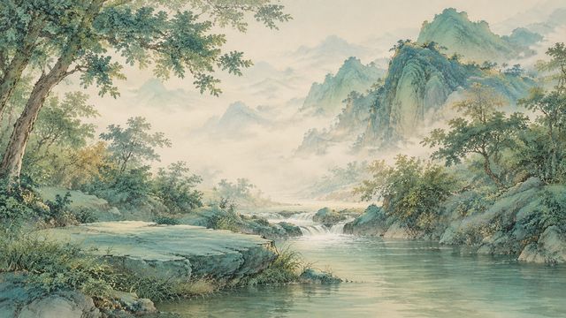 图3-溪边磨杵