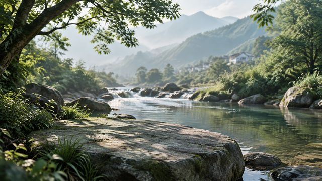 图3-溪边磨杵
