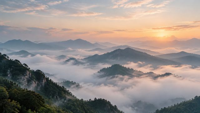 图4-黄昏远山